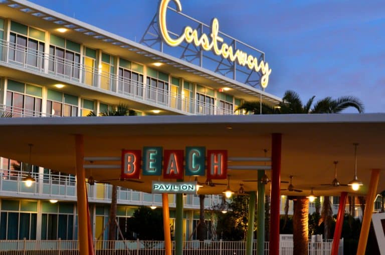 Cabana Bay Beach Resort - Large Illuminated Castaway Identification Letters & Beach Pavilion Halo-Lit Channel Letters