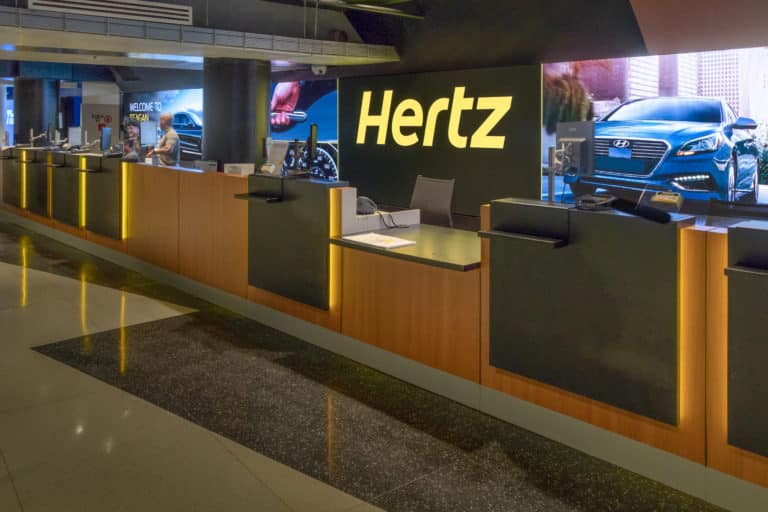 Hertz Ronald Regan Airport - Counter Display Arlington, VA