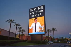 Irvine Spectrum Center large-format digital display