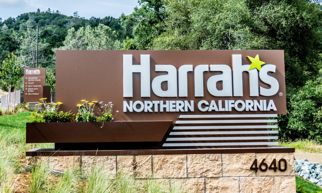 Harrah's Northern California Roadside Identification