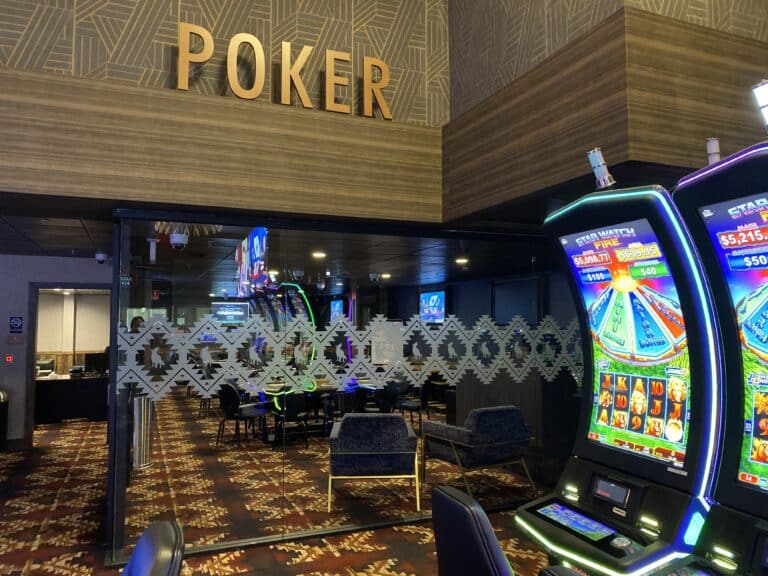 Poker Lettering at Coyote Valley Casino