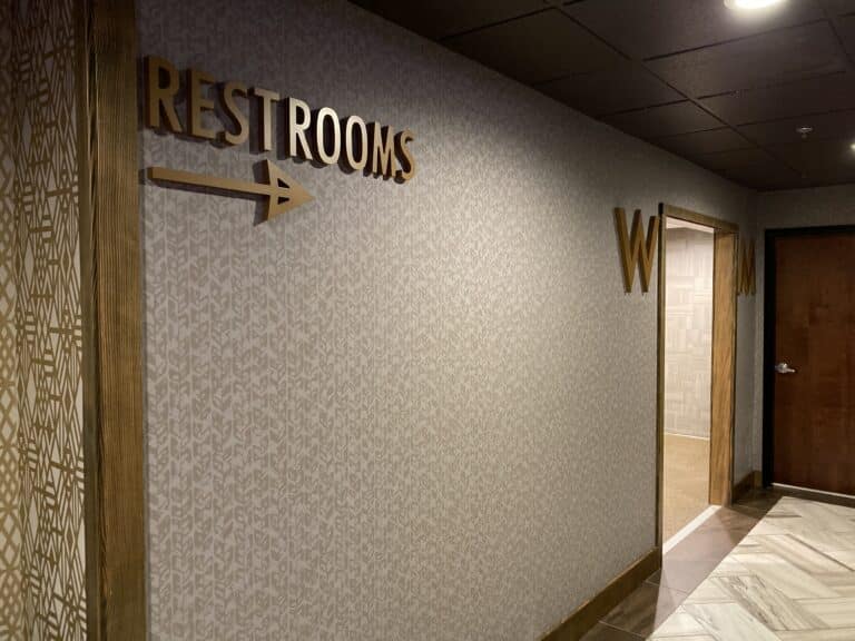 Restroom Identification and Wayfinding at Coyote Valley Casino