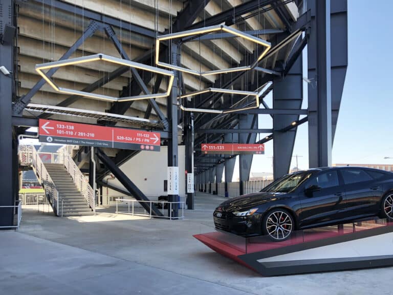 Audi Field - Hanging wayfinding static signs