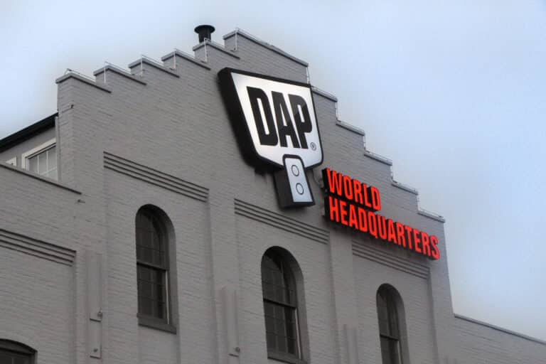 DAP World Headquarters Illuminated Identification