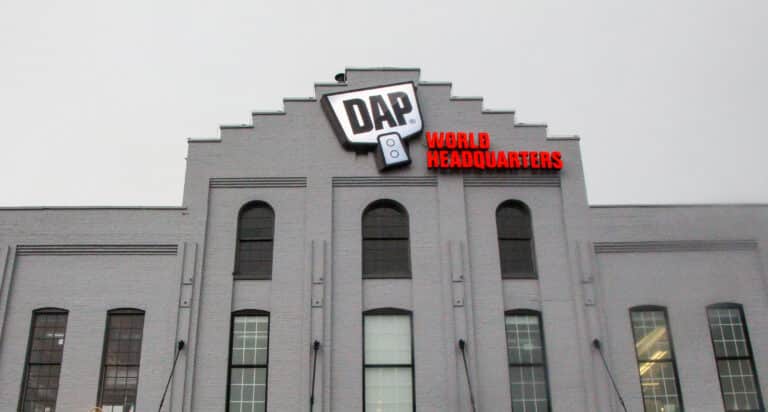 DAP World Headquarters Illuminated Identification