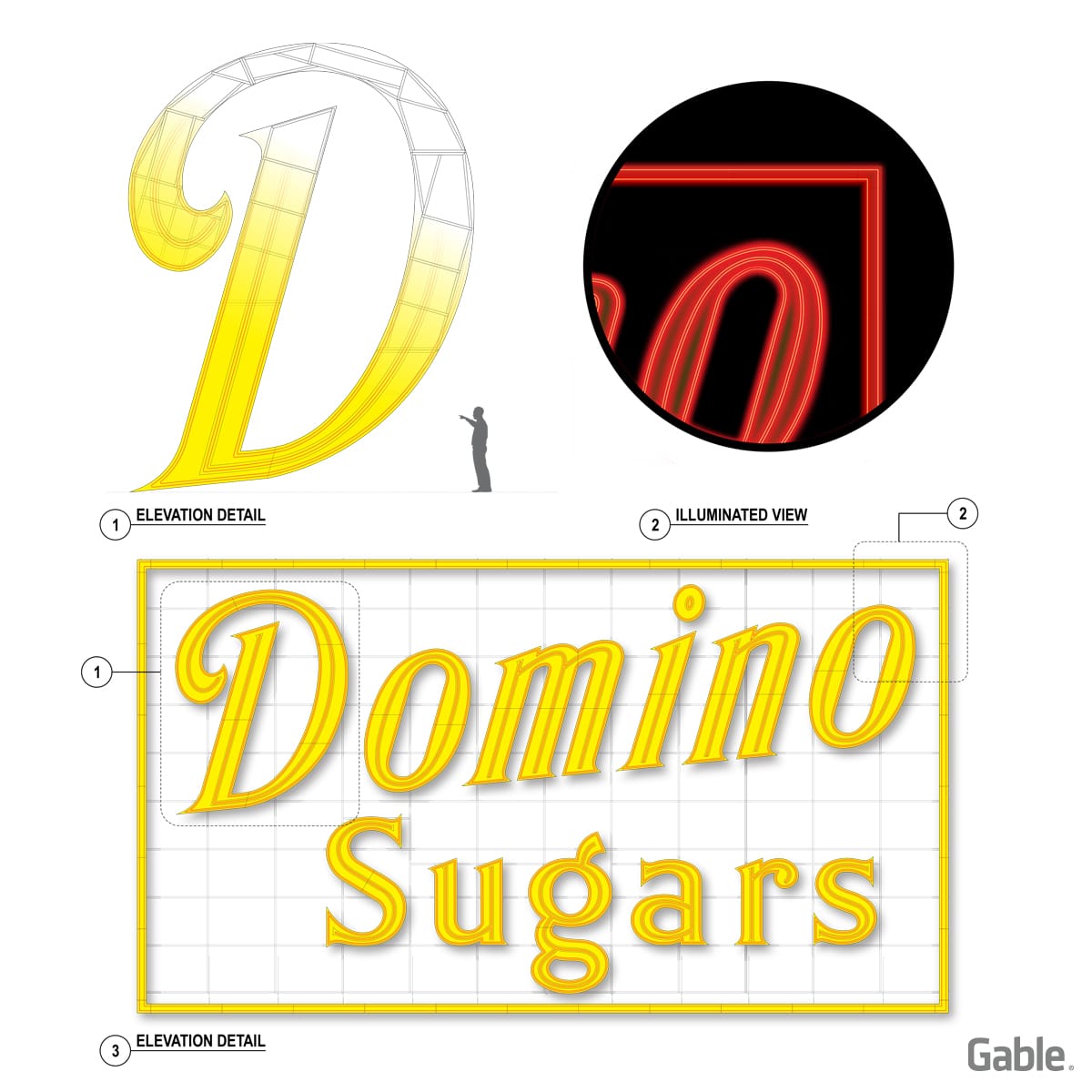 Domino Sugar Sign in Progress