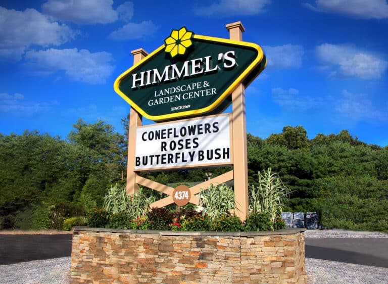 Himmel's, Landscape & Garden Center, Gable signage,