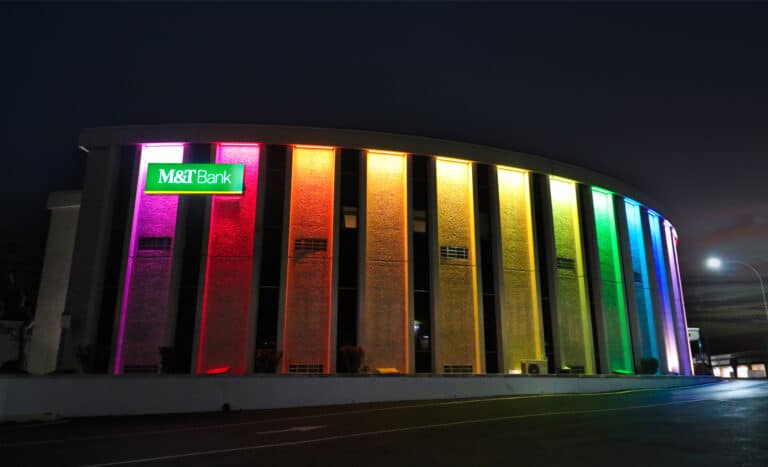 M&T Bank Identification and Color-Changing Lighting
