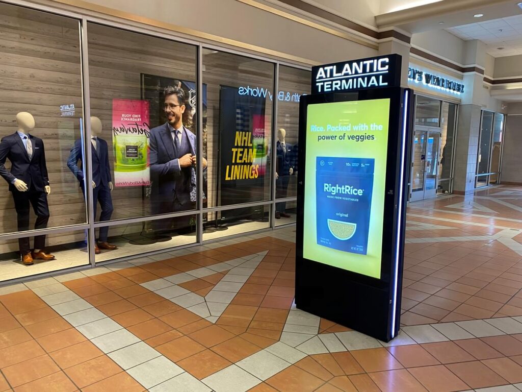 Atlantic Terminal Interactive Kiosk in Brooklyn, New York.