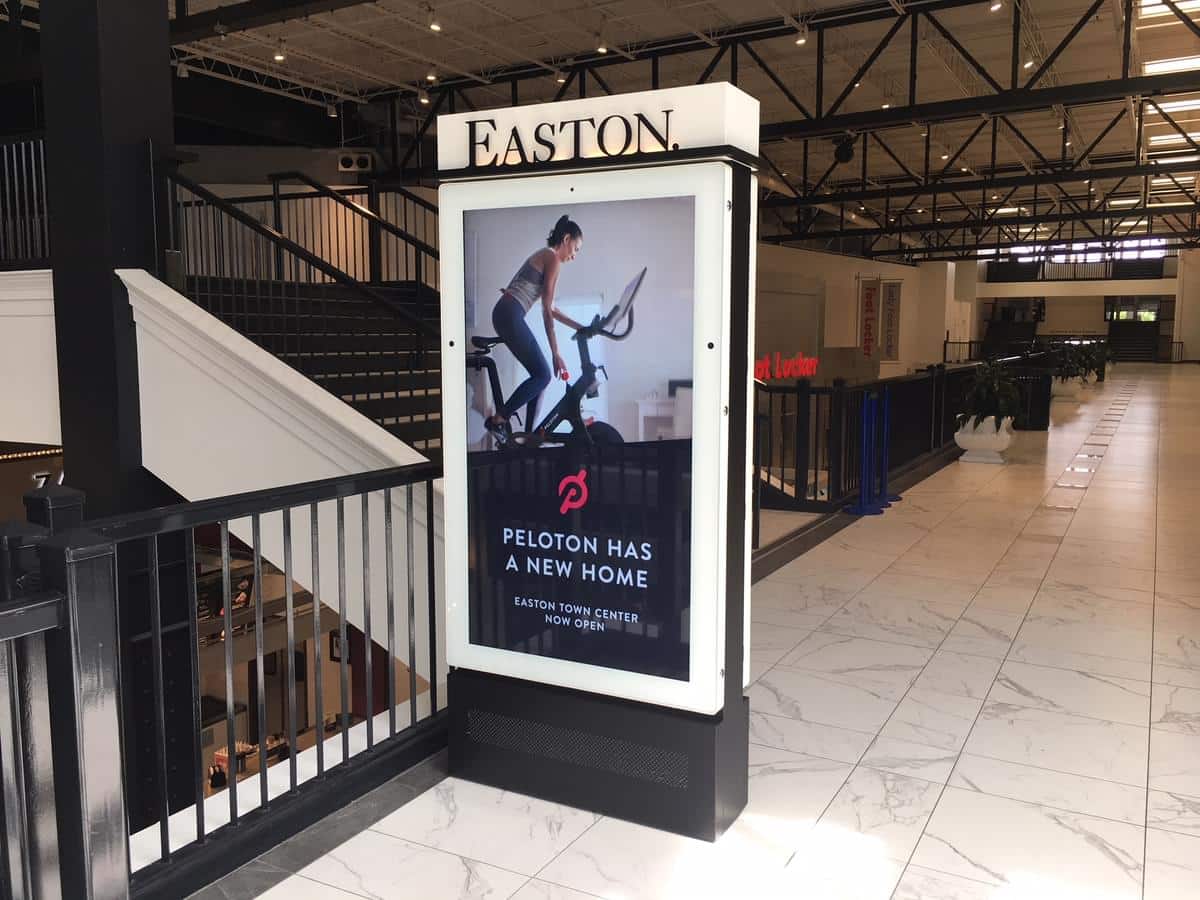 Digital Display at Easton Town Center with Content Management
