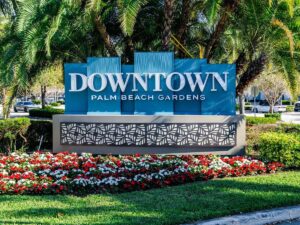 Downtown Palm Beach Gardens Landmark, Florida