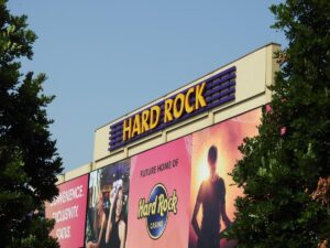 Hard Rock Cincinnati Exterior Identification Branding