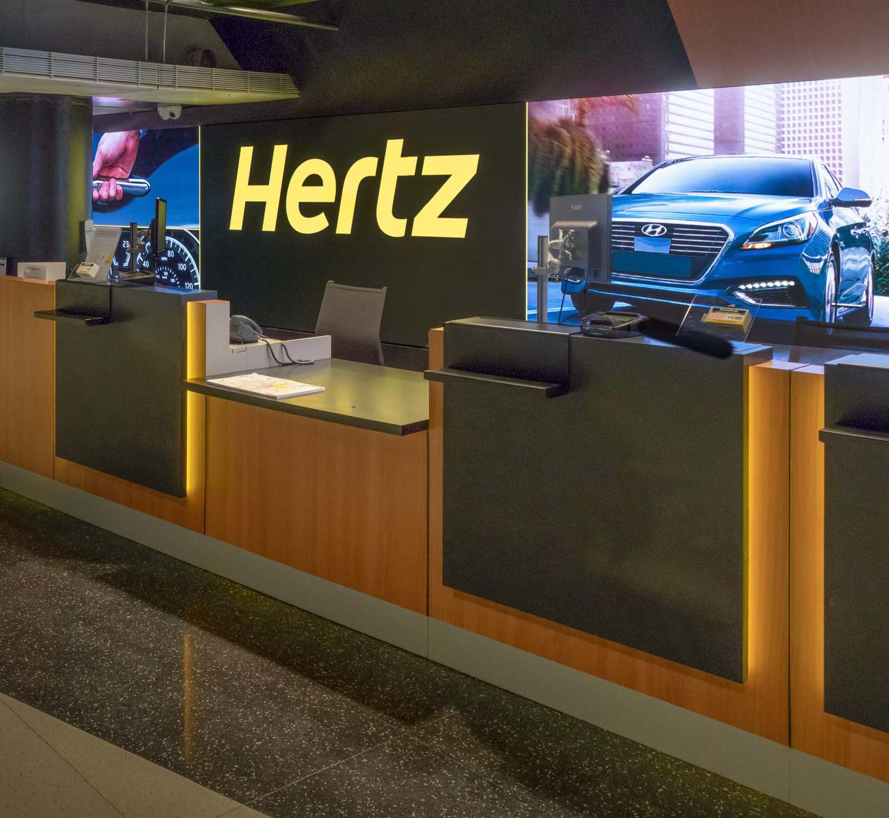 Hertz Ronald Regan Airport front counter