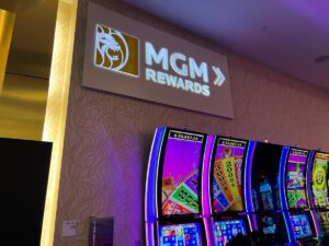 MGM Rewards Illuminated Acrylic Wayfinding Signa at MGM National Harbor, MGM Resorts International