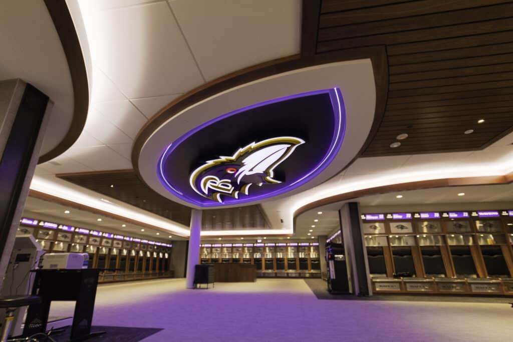 Ravens Training Facility in collaboration with general contractors