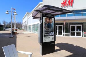 Tanger Outlets National Harbor Digital Directory with Awning
