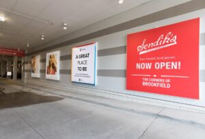 SEG lightboxes for advertisements at The Corners of Brookfield