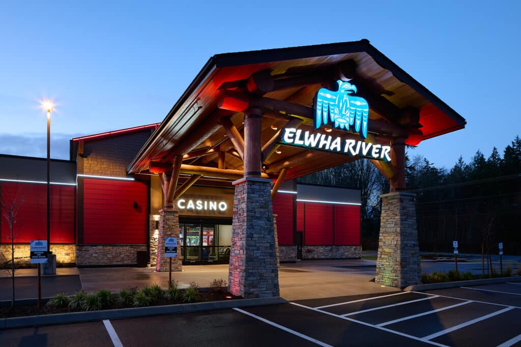 Elwha River Casino Identity Typeface and Logo, Photographed by Doug Walker