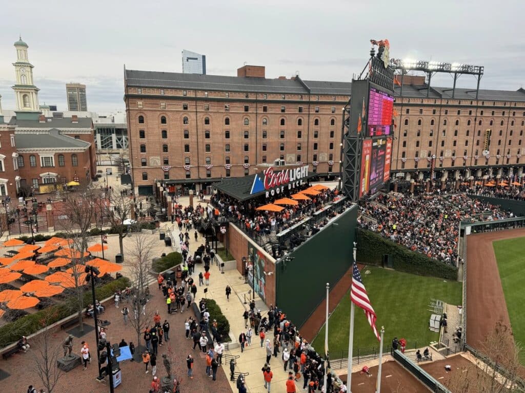 Coors Light Roof Deck on Orioles Opening Day