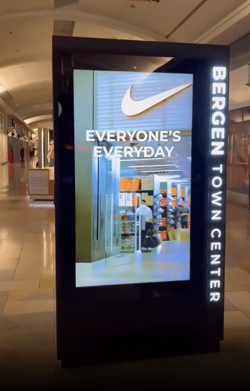 Bergen Town Center Digital Display Content Example