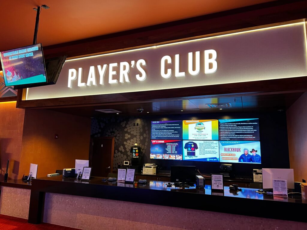 Shoshone-Bannock Casino Hotel Illuminated Rewards Sign