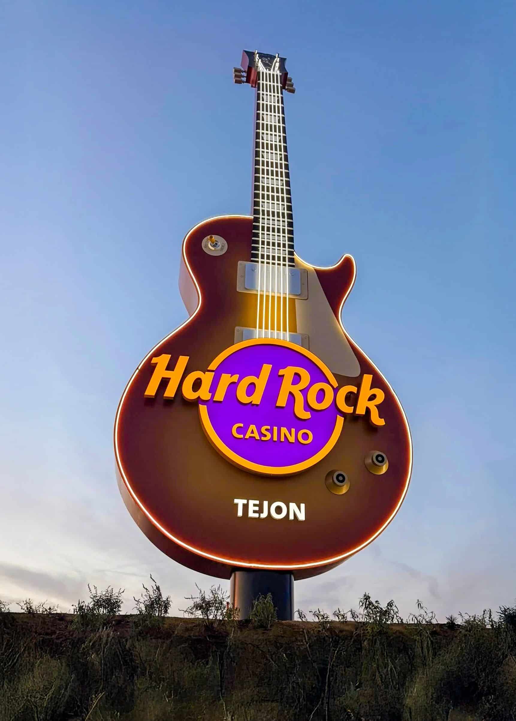 Landmark Guitar at Sunset