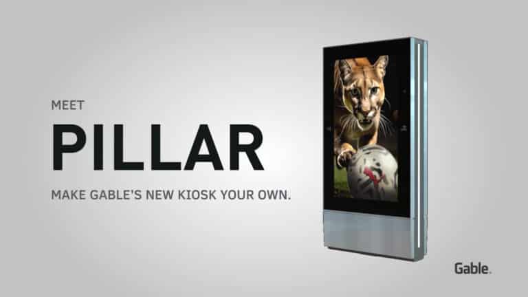 Pillar outdoor interactive kiosk