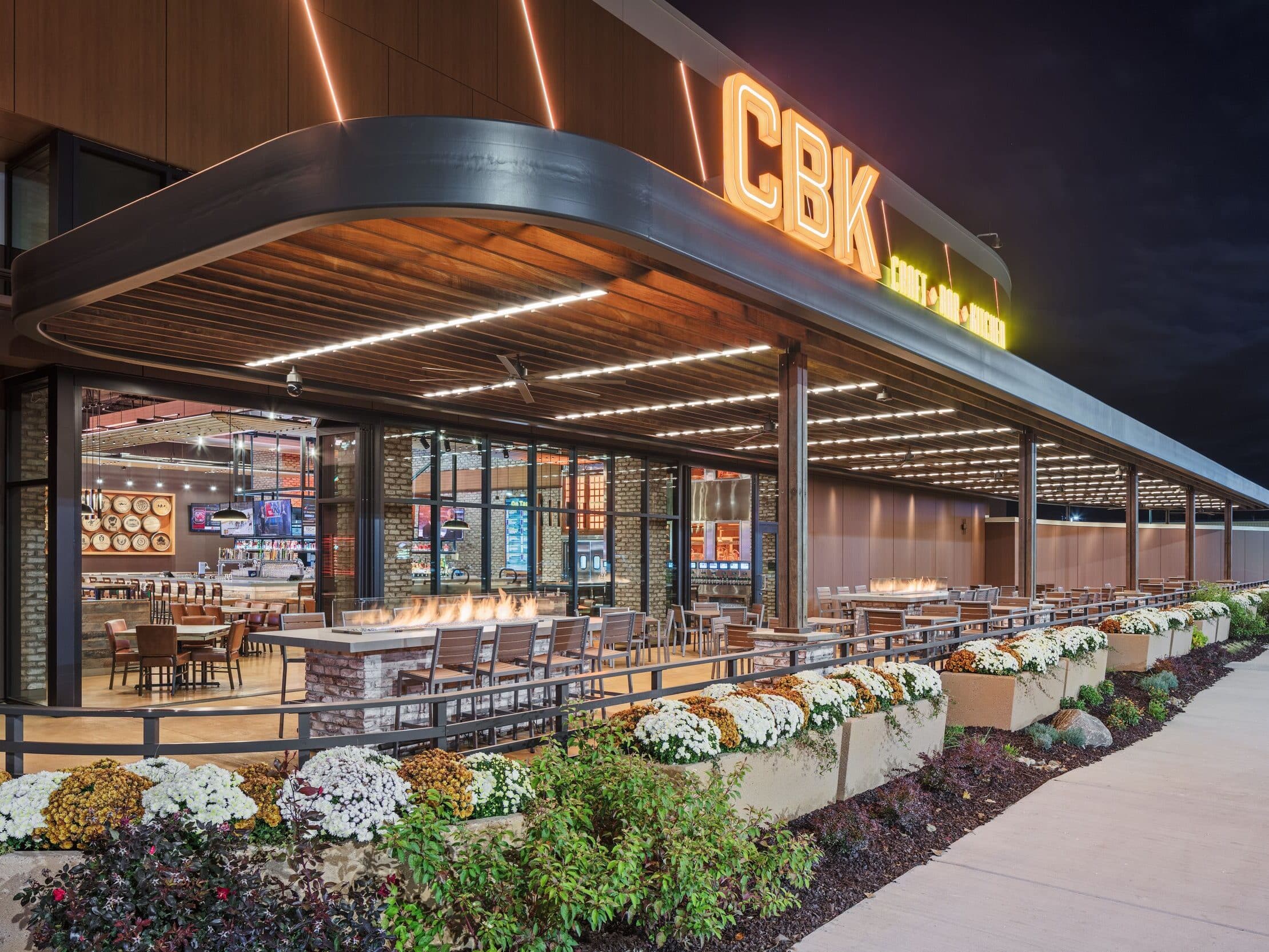 CBK illuminated acrylic and resin channel letters at Gun Lake Casino